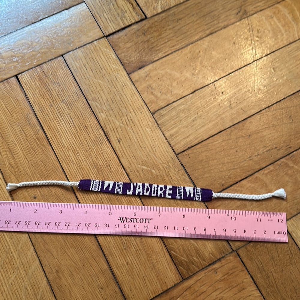 Jadore- Christian Dior purple ribbon bracelet. - Picture 4 of 4